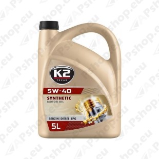 K2 TEXAR 5W40 SYNTHETIC XL A3/B4 SN/CF 5L (TÄISSÜNT.)