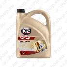 K2 TEXAR 5W40 SYNTHETIC XL A3/B4 SN/CF 5L (TÄISSÜNT.)