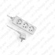 KONTORI PIKENDUSJUHE 3-PESA 5.0M 3X1.0MM2 VALGE ELGOTECH