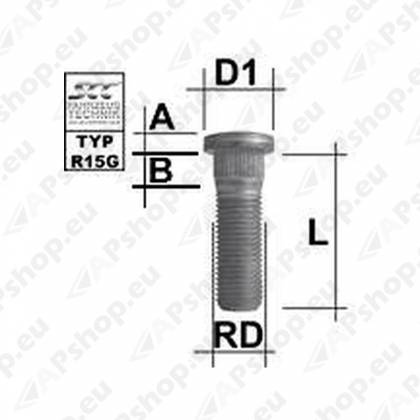 TIKKPOLT TP14X1.50/41/14.90 (P55/41. D14.9) M1415RE50A