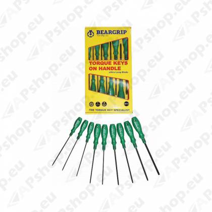 9-OS. TORX KRUVIKEERAJATE KOMPL. T8-T40 BEARGRIP
