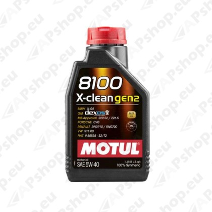 MOTUL 8100 X-CLEAN GEN2 5W40 1L
