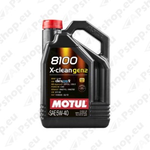 MOTUL 8100 X-CLEAN GEN2 5W40 5L