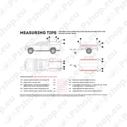 Front Runner Canopy/TrailerSLIIRKit-NoTrack1255(W)X1156(L) KRCA033TN