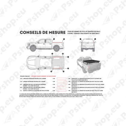 Front Runner Pick-Up SLII Load Bed Rack Kit / 1475(W)X1358(L) KRLB005T
