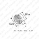 Webasto W1320956A Õhuots õhuotsik 90mm 45kraadi