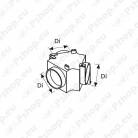 Webasto W1320926A Õhusüsteemi osa Y-haru 3x90mm seadistuslabaga