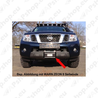 Winch mounting kit Navara D40 all 2,5L diesel models incl. WARN Zeon 8 16-3750-PREM