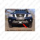 Winch mounting kit Navara D40 all 2,5L diesel models incl. WARN Zeon 8 16-3750-PREM
