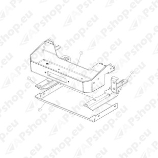 Winch mounting Kit Fuso Canter 3,5t incl. ZEON 10 16-3950-PREM