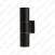 230V VÄLISVALGUSTI SEINALE QUAZAR 3 GRAFIIT GU10 MAX 2X50W260X65MM IP44 KOBI