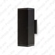 230V VÄLISVALGUSTI SEINALE QUAZAR 4 GRAFIIT GU10 MAX 2X50W 260X90XMM IP44 KOBI