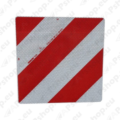 PIKK VEOS TUNNUSMÄRK 423X423MM VALGE/PUNANE E-SERT UUE KATTEGA
