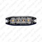 STROBO VILKUR KOLLANE 4-LED 12/24V. MADAL 98X30X8MM