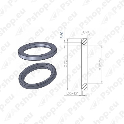 SOBITUSRÕNGAS 72.0-56.1 (1TK) (T03-SR561P) T.HALL. 1TK