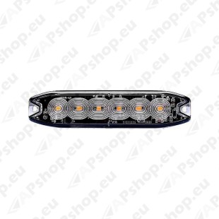 STROBO VILKUR KOLLANE 6-LED 12/24V. MADAL 130X30X7MM