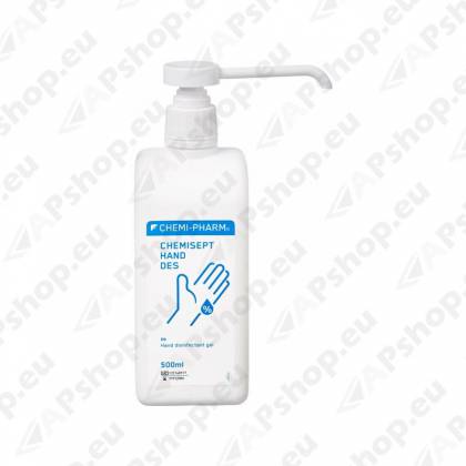 CHEMISEPT HAND DES ANTISEPTILINE GEEL KÄTELE 500ML/PUMP CHEMI-PHARM