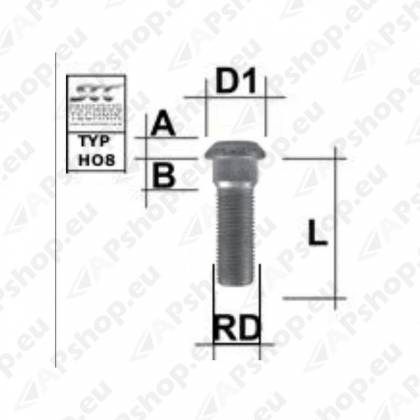 TIKKPOLT TP14X1.50/48/16.5 (P48/42/33. D16.5) M1415RE42HO8