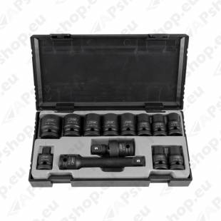 13-OS. 1/2" LÖÖKPADRUNITE KOMPLEKT 10-22MM +PIKENDUS. KARDAAN JBM