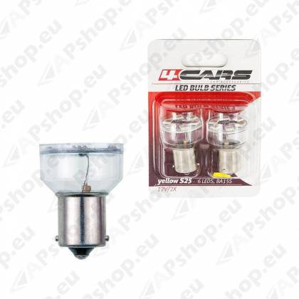 12V BA15S LED PIRN P21W KOLLANE BLISTER 2TK 4CARS