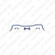 SuperPro 25mm Rear Adjustable Hollow Anti-Roll Bar RC0074RHZ-25