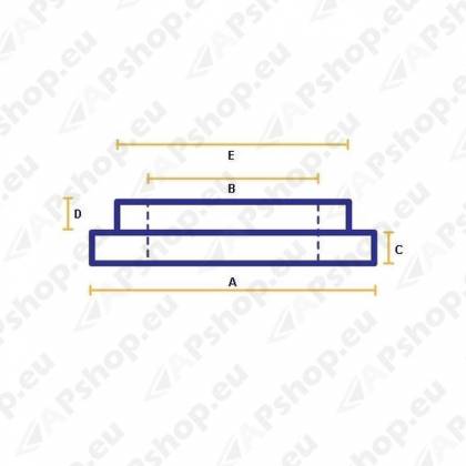 SuperPro REAR SPRING SPACER (5mm LIFT) SPF0851-5K