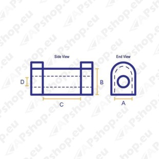 SuperPro SWAYBAR CHASSIS MOUNT BUSH KIT SPF1450-27.5K