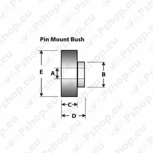 SuperPro PIN STYLE SHOCK ABSORBER MOUNT SPF2244K