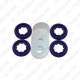 SuperPro R CROSS MEMBER R MOUNT KIT SPF2520K