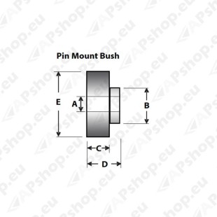 SuperPro UNIVERSAL SHOCK BUSH WITH SPIG SPF2724K