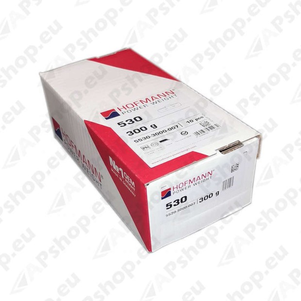 Tyre weights for trucks, trailers and buses. Granules.
