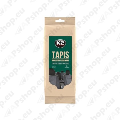 K2 TAPIS UPHOLSTERY CLEAN WIPES TEKSTIILI PUHASTUSLAPID 24TK