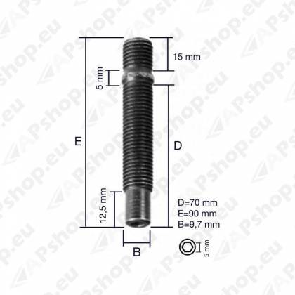 TIKKPOLT TP12X1.5/90 (P90) PRA90CH5 TOPELTKEERMEGA