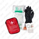 Fire extinguishers, first aid kits