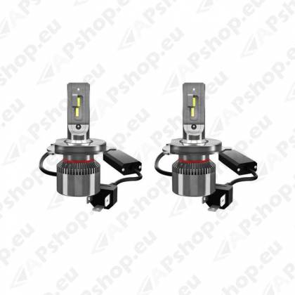 12V H4 LED PIRNIDE KOMPLEKT 13/13W 700/1000LM P43T 6000K 2TK