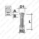 TIKKPOLT TP14X2.0/58/15.6 (P63/58/53. D15.60) FORD TRANSIT TOPELTR (TAG)