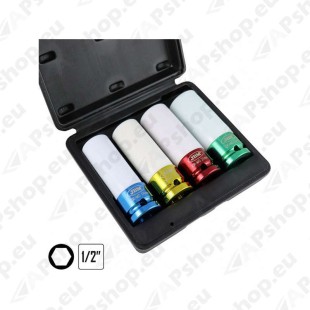 4-OS. "HOBBY" ÕHUKESTE VALUVELJEPADRUNITE KOMPL. 1/2" (17/19/21/22MM) CR-MO JBM