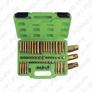 55-OS. TORX. KUUSKANT. 12-TÄHIK OTSIKUTE KOMPL. "HEAVY DUTY GOLD" JBM