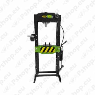 HÜDROPRESS 30T KÜLGLIIKUV KOLB. MANOMEETER. TASAPINNAVINTS JBM