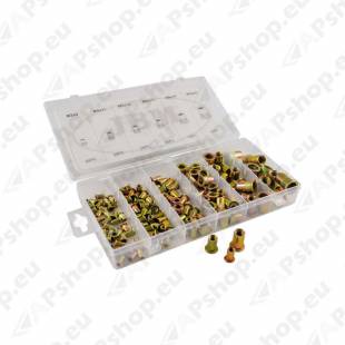 KEERMEGA HÜLSSNEETIDE KOMPL. 150-OS. TERAS/ZINK M3-M10 JBM