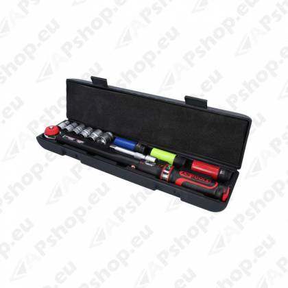 MOMENTVÕTI ERGOTORQUE 72H 20-200NM 1/2"+ PADRUNID. KARBIS. 11 OSA KS TOOLS