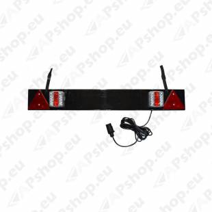 1020X140MM 2 LED TULI+KOLMURGAD ALUSEL. 12V 5M KAABEL 7-PIN JBM