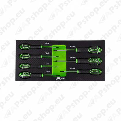 7-OS. TORX KRUVIKEERAJATE KOMPLEKT PU/CARBON PANEELIS JBM